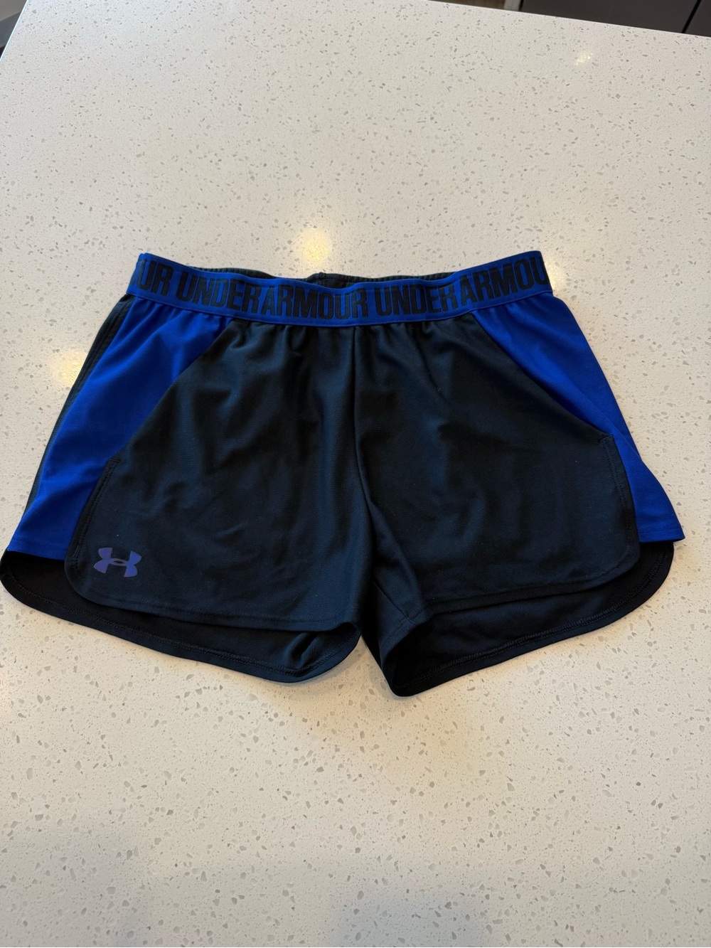 Under Armour Black & Royal Blue Women’s Athletic Shorts